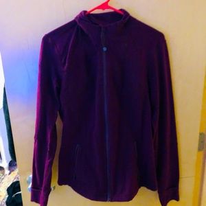 Lululemon activewear zip-up jacket magenta burgundy size L